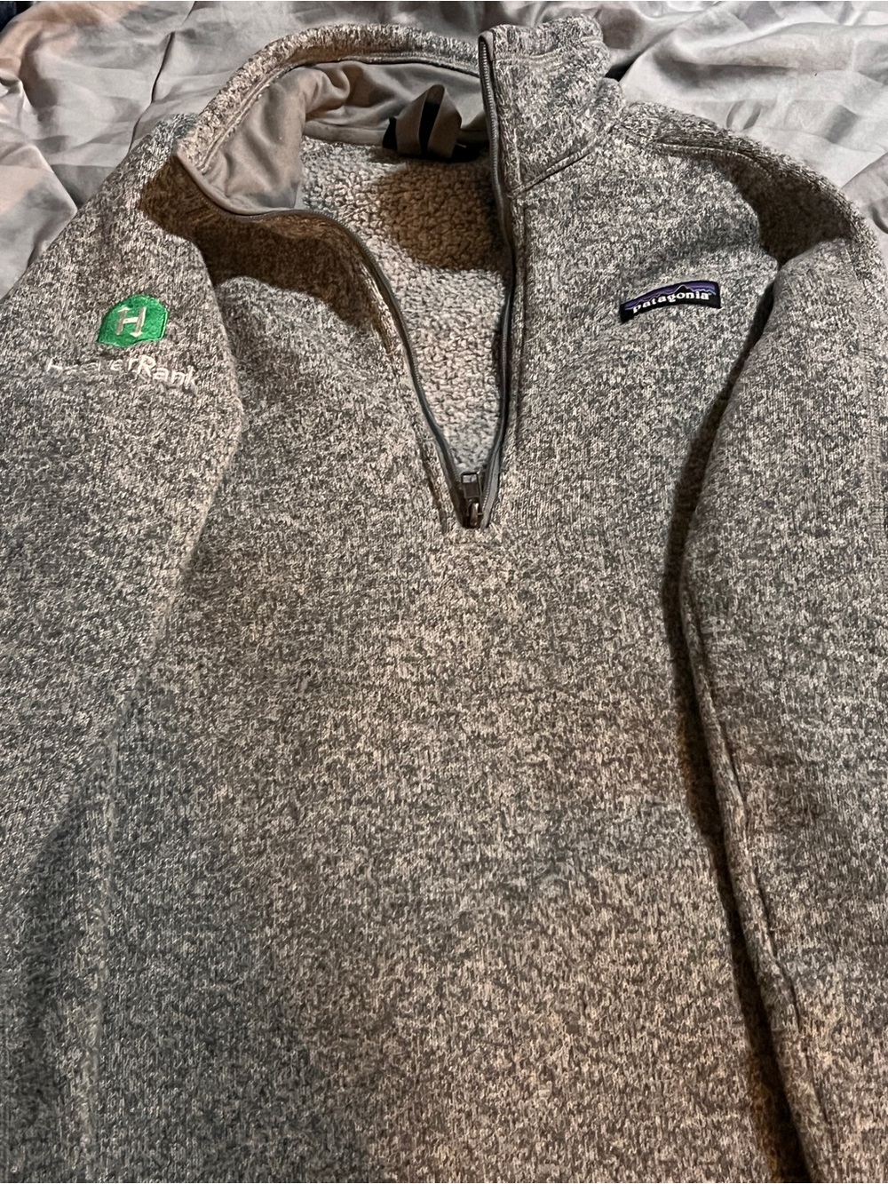 Patagonia woman’s Gray Half-Zip Fleece Pullover